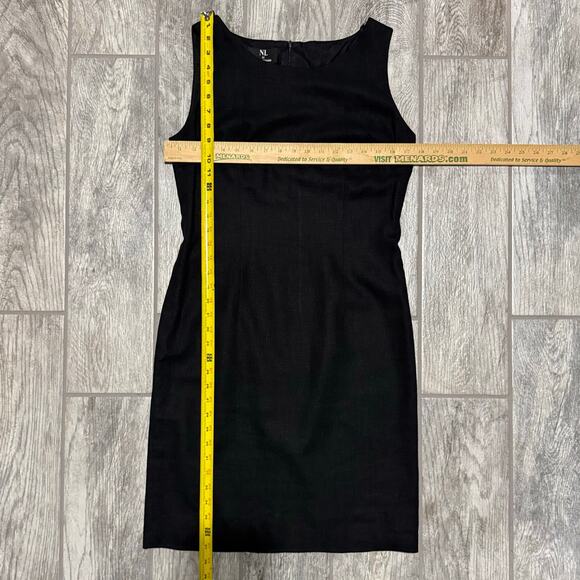 Nina Leonard LBD - Little Black Dress Linen Sheath Size 6 Sleeveless Career‎ - Picture 10 of 11